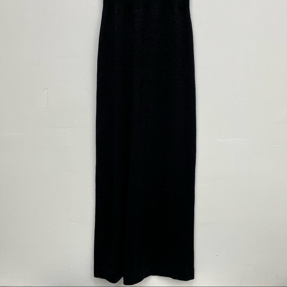 Vintage Wool Blend Black Metallic Dress - Picture 5 of 11